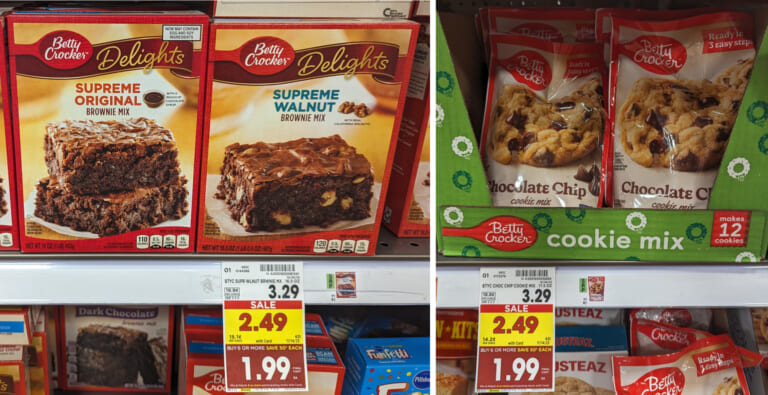 Grab A Deal On Betty Crocker Brownie Mix or Cookie Mix – Just $1.49 At Kroger