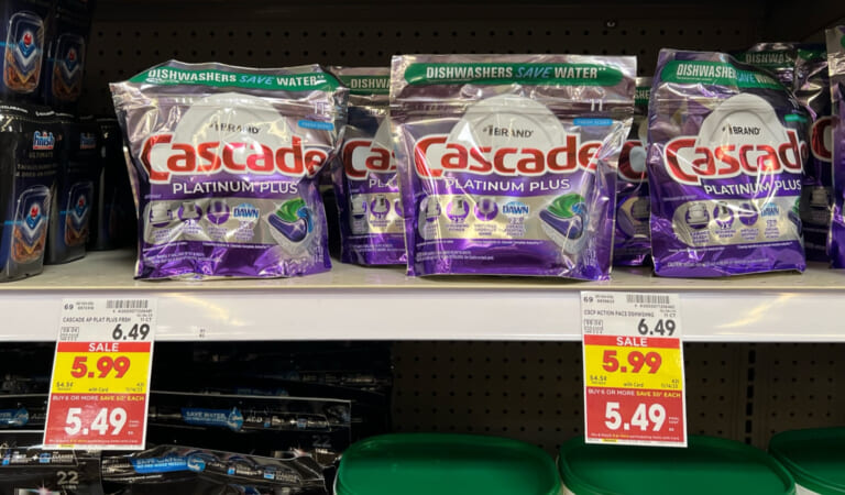 Cascade Platinum Plus Actionpacs As Low As $3.49 At Kroger