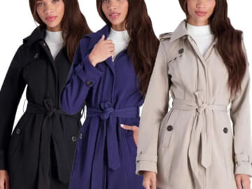 Jessica Simpson Fleece Lined Soft Shell Trench $29.99 Shipped (Reg. $180) – 3 Colors, S-XL