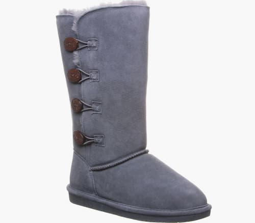 Bear Paw Lori Suede Faux Fur Tall Boots