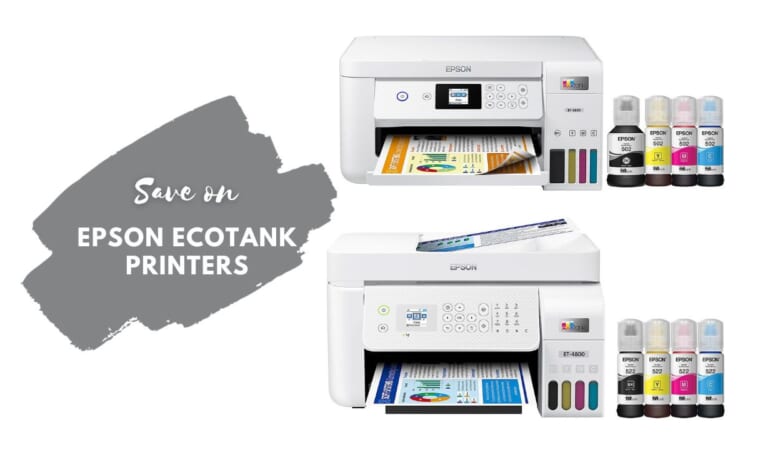 Epson EcoTank Cartridge-Free Printer Deals!