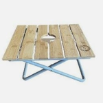 Ocean Zero 12x18" Folding Bamboo Beach Table for $13 + free shipping