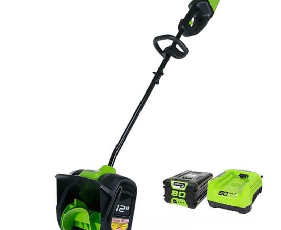 Greenworks 80V 12" Cordless Brushless Snow Shovel with 2.0 Ah Battery, Charger for $240 + free shipping