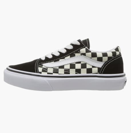 Vans Kids Old Skool Shoes in Black & White Check