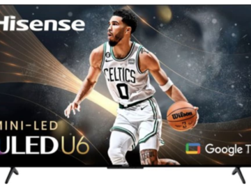 Hisense U6 Series 55U6K 55" 4K HDR QLED UHD Google Smart TV for $350 + free shipping