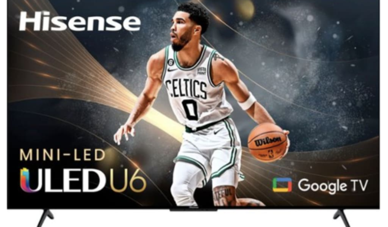 Hisense U6 Series 55U6K 55" 4K HDR QLED UHD Google Smart TV for $350 + free shipping