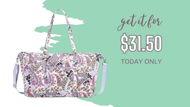 Vera Bradley Travel Tote $31.50 (reg. $150) Today Only!