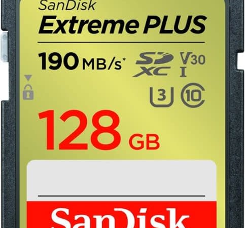 SanDisk Extreme PLUS 128GB SDXC UHS-I Memory Card for $20 + free shipping