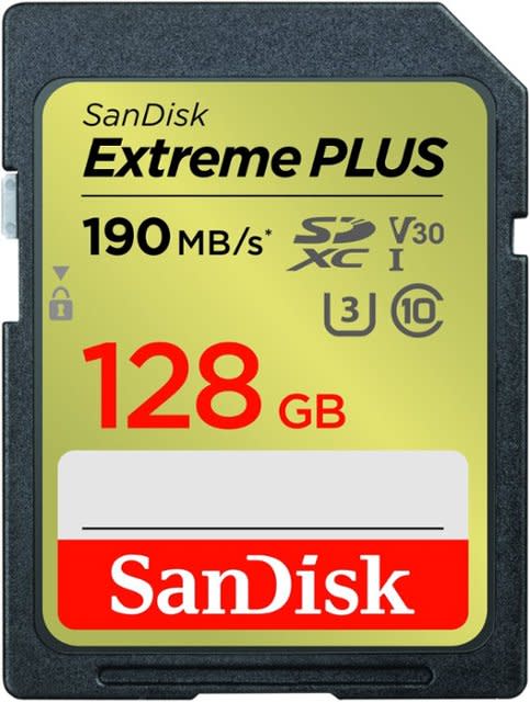 SanDisk Extreme PLUS 128GB SDXC UHS-I Memory Card for $20 + free shipping