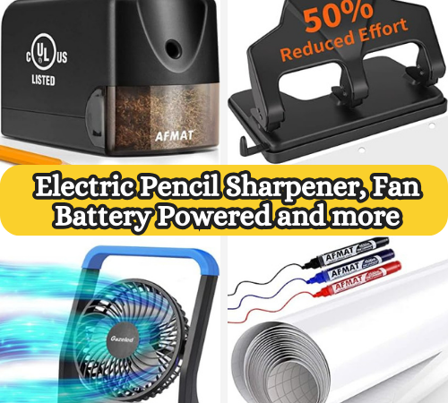 Today Only! Electric Pencil Sharpener, Fan Battery Powered and more from $19.99 (Reg. $44.99+)