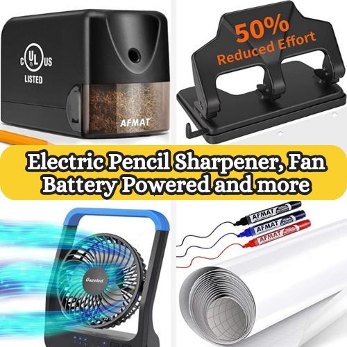 Today Only! Electric Pencil Sharpener, Fan Battery Powered and more from $19.99 (Reg. $44.99+)