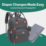 Today Only! Multi function Waterproof Diaper Bag, Gray $31.49 After Coupon (Reg. $43.99) + Free Shipping