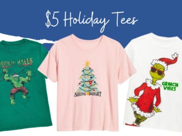 Get $5 Holiday Tees at Old Navy Today Only!