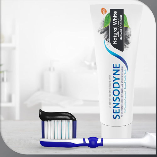 Sensodyne Natural White with Coconut Derived Charcoal Toothpaste, 3-Pack $11.79 (Reg. $21) – $3.93/Tube