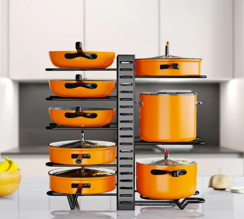 Metal Pot 8-Tier Rack Organizer $19.99 (Reg. $32.38)