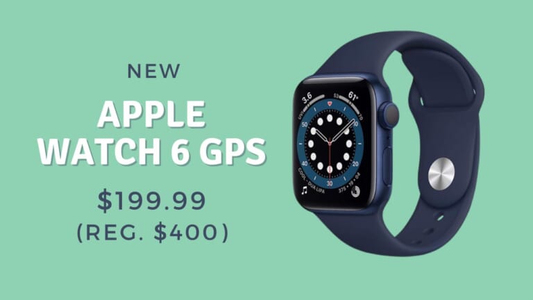 New Apple Watch Series 6 (GPS) $200 (reg. $400)