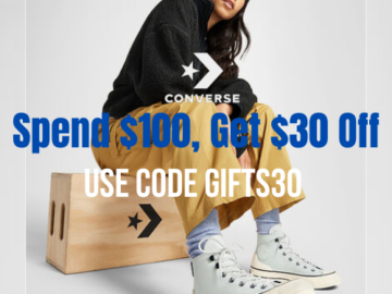 Converse: Spend $100, Get $30 Off with code GIFTS30!