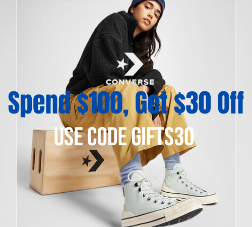 Converse: Spend $100, Get $30 Off with code GIFTS30!