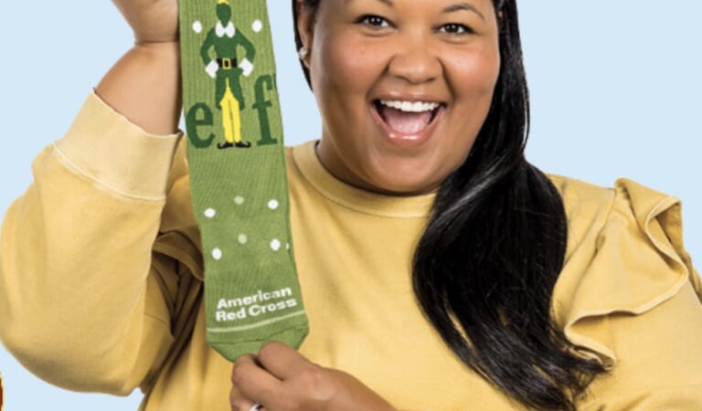 Free Pair of Elf Socks when you Donate Blood!