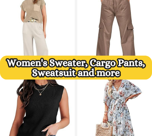 Today Only! Women’s Sweater, Cargo Pants, Sweatsuit and more from $19.79 (Reg. $35.99+)