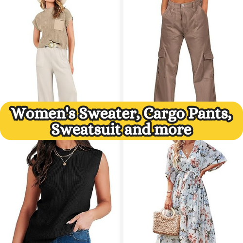 Today Only! Women’s Sweater, Cargo Pants, Sweatsuit and more from $19.79 (Reg. $35.99+)