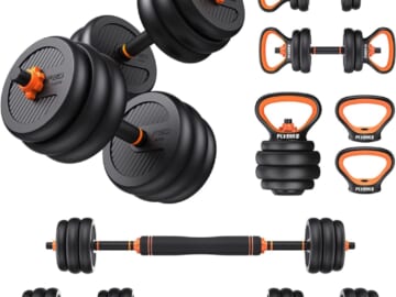 Flybird 50-lb. Adjustable Dumbbell Set for $114 + free shipping