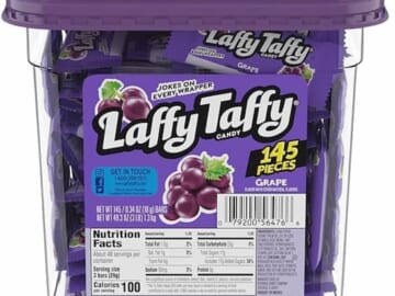 Laffy Taffy Candy, Grape, 145 Pieces