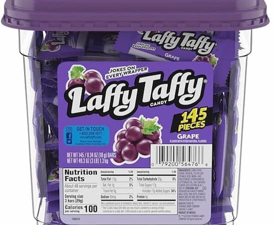 Laffy Taffy Candy, Grape, 145 Pieces only $9.57 shipped!