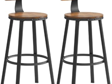 Vasagle 28.7" Bar Stool 2-Pack for $55 + free shipping