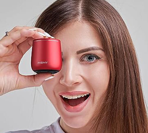 Waterproof Mini Bluetooth Speaker, Red $15.19 After Coupon (Reg. $19) – Pocket Size, Up to 10 hours of playback