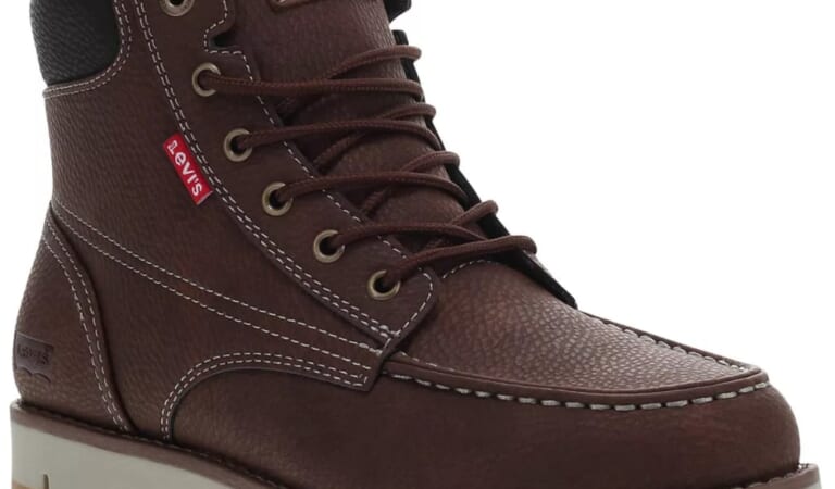 Levi's Men's Dean WX UL Faux-Leather Hiker Chukka Boots for $30 + free shipping