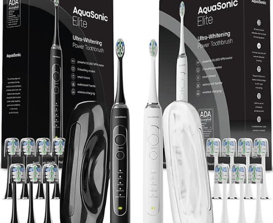 AquaSonic Elite Duo Series Electric Toothbrush Set for $75 + free shipping