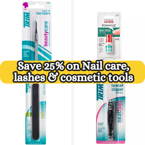 Today Only! Save 25% on Nail care, lashes & cosmetic tools from $0.74 (Reg. $1.29)