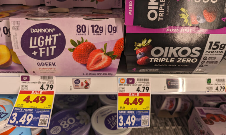 Dannon Light+Fit Yogurt 4-Packs As Low As $3.49 At Kroger (87¢ Per Cup!)