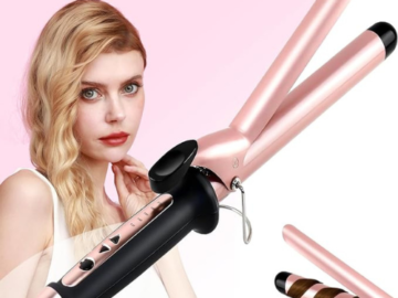 Transform your hair into a masterpiece with this Curling Iron as low as $9.89 After Code + Coupon (Reg. $32.99)