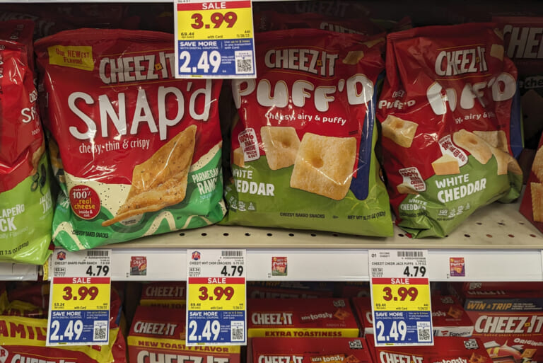 Cheez-It Crackers, Snap’d Or Puff’d As Low As $2.49 At Kroger