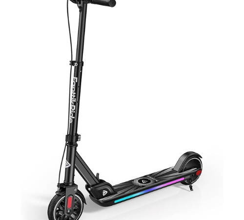 Gift your young rider an experience they’ll never forget with this Electric Scooter LED Colorful Lights with Bluetooth Music for Kids for just $209.97 After Code + Coupon (Reg. $299.97) + Free Shipping