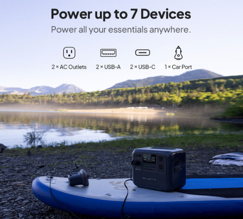 Embrace the freedom to enjoy nature while staying connected with this Solar Generator For Camping Trip for just $449 After Code (Reg. $499) + Free Shipping