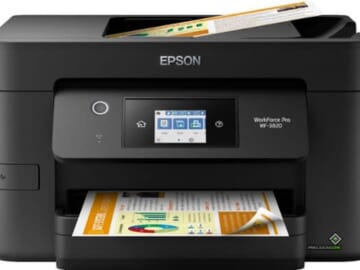 Epson WorkForce Pro WF-3820 Wireless All-in-One Printer for $100 + free shipping