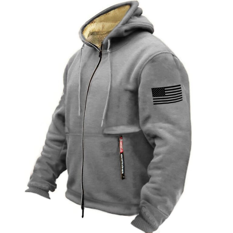 Men's Full Zip Fleece Hoodie for $19 + $9 s&h