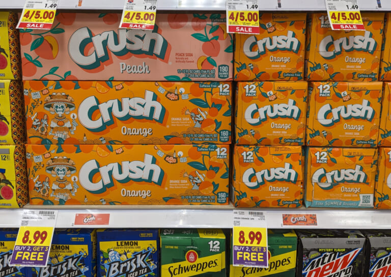 Crush Soda 12-As Low As $2.85 At Kroger (Regular Price $8.99)