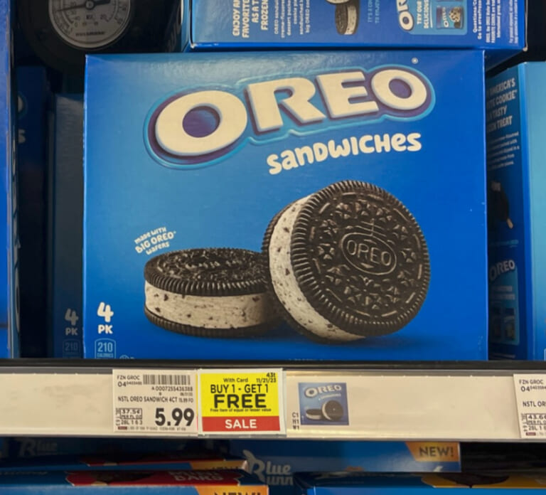 Get Oreo Ice Cream Sandwiches Just For Just $1 At Kroger (Regular Price $5.99)