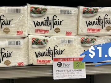 Stock Up on Vanity Fair Napkins for just $1.09