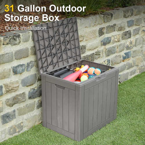 Amazon Black Friday! EAST OAK Deck Box with Padlock, 31 Gallon $45.98 Shipped Free (Reg. $55)