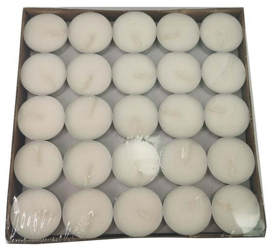 Amari White Unscented Indoor/Outdoor Tealight Candles 100ct for $5 + pickup