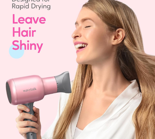 Immerse yourself in the luxury of a salon-like atmosphere with this Professional Ionic Hair Dryer for just $22.90 After Code + Coupon (Reg. $54.99)