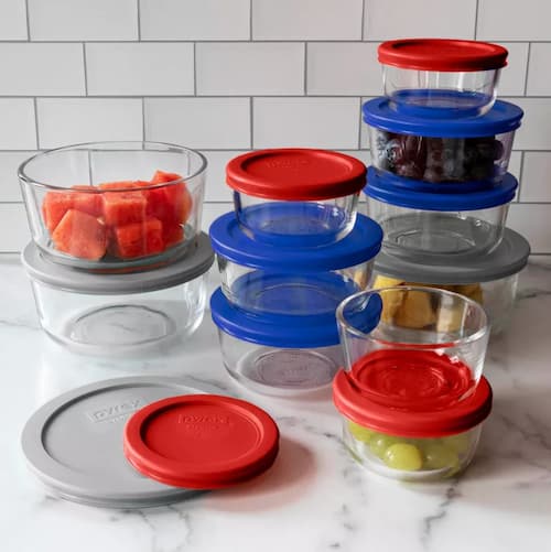 Pyrex 22-Piece Glass Food Storage Container Set for only $21.99 (Reg. $50!) {Black Friday Deal}