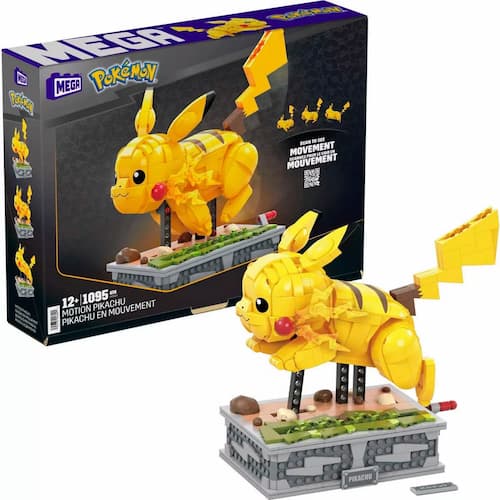 MEGA Pokémon Motion Pikachu Mechanized Building Set - 1092pcs