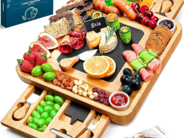 Create a stunning display of your favorite cheeses, appetizers, and snacks with this Charcuterie Board for just $30.57 (Reg. $39.98)