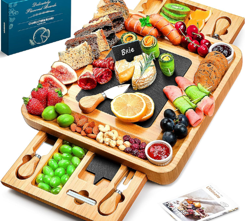 Create a stunning display of your favorite cheeses, appetizers, and snacks with this Charcuterie Board for just $30.57 (Reg. $39.98)